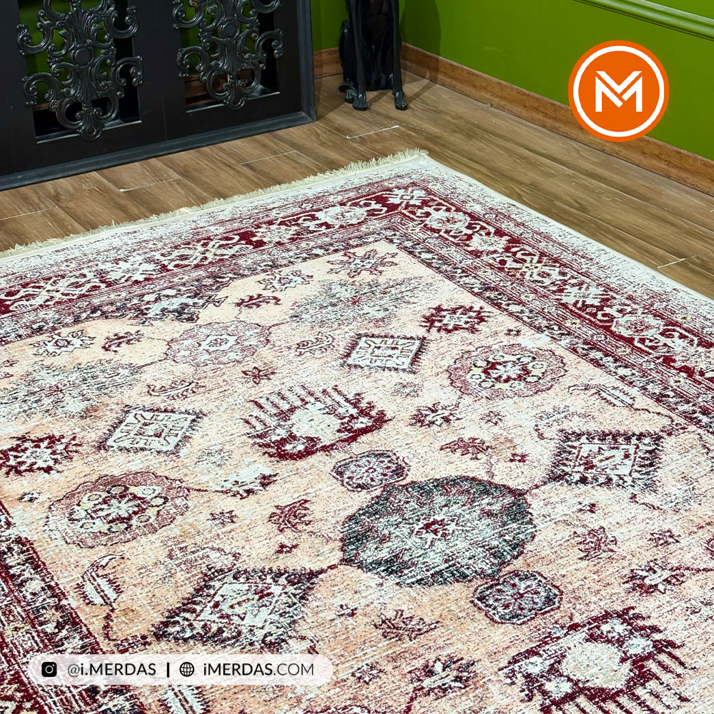 فرش وینتیج قجر PSL زمینه تمام رنگ